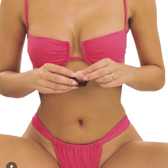 Montce Swim Sandra Bottom Raspberry Pink – Size Small - Picture 3 of 4